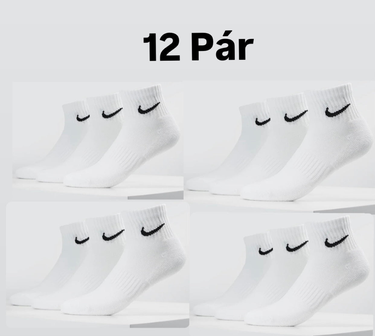 Nike Zokni 12 Pár Rövid/Hosszú