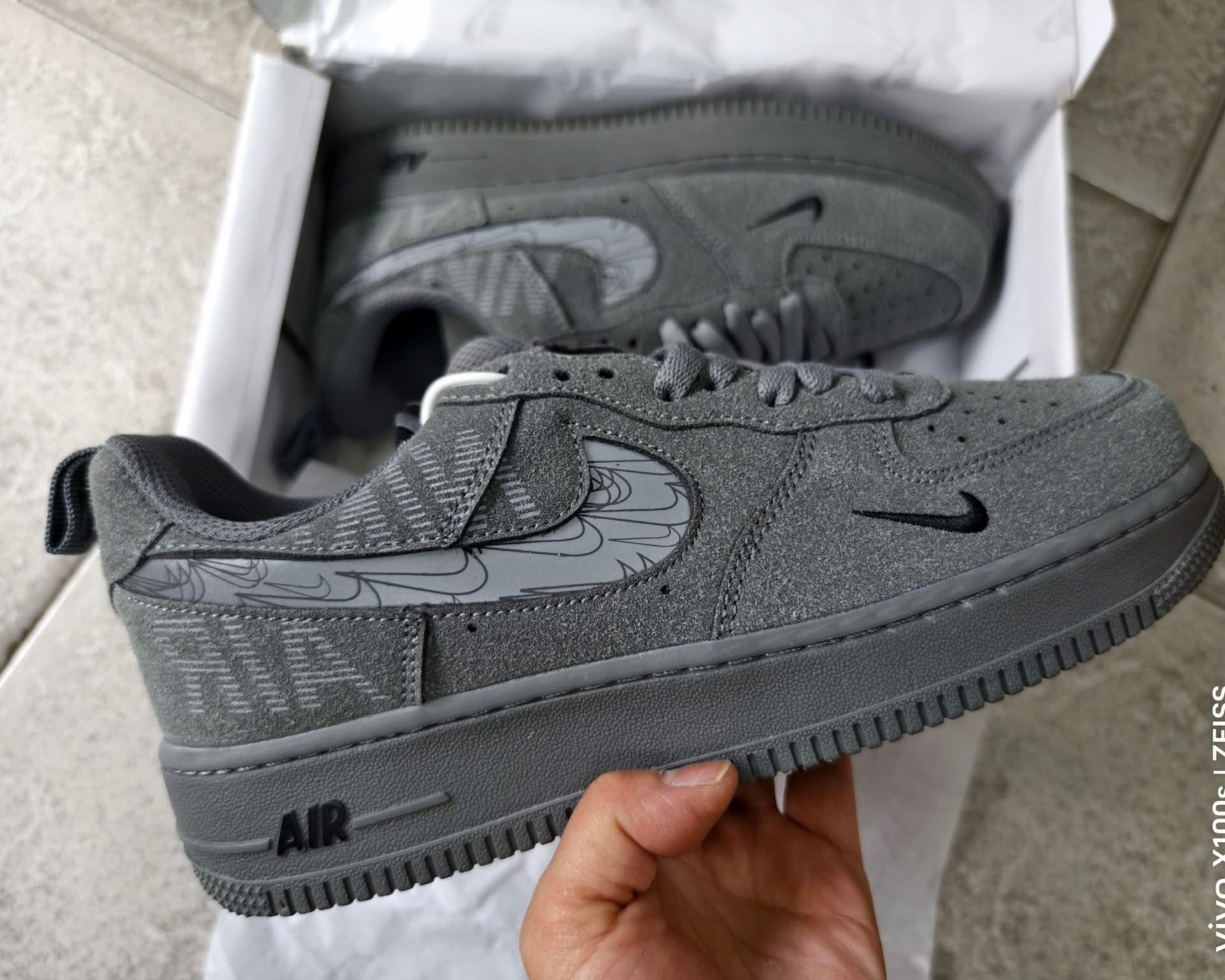 Nike Air Force 1 Grey Black