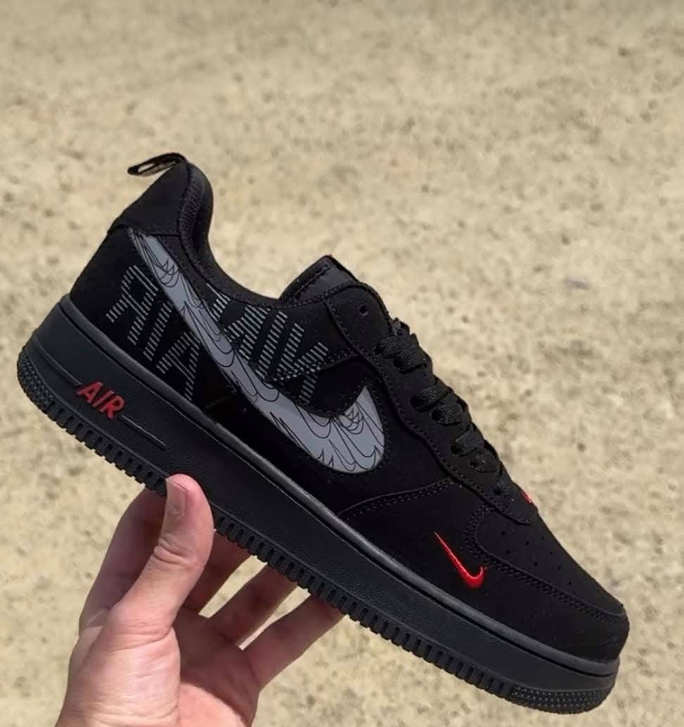 Nike Air Force 1 Black Red