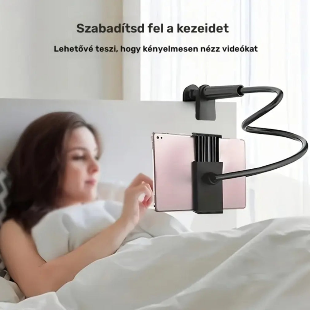 Telefonhoz és tablethez való állvány ágyhoz