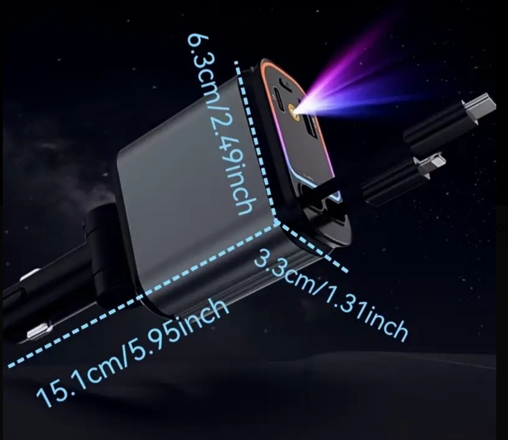 66W Gyors töltésű usb autóstöltő modulátor kárpit vilátással