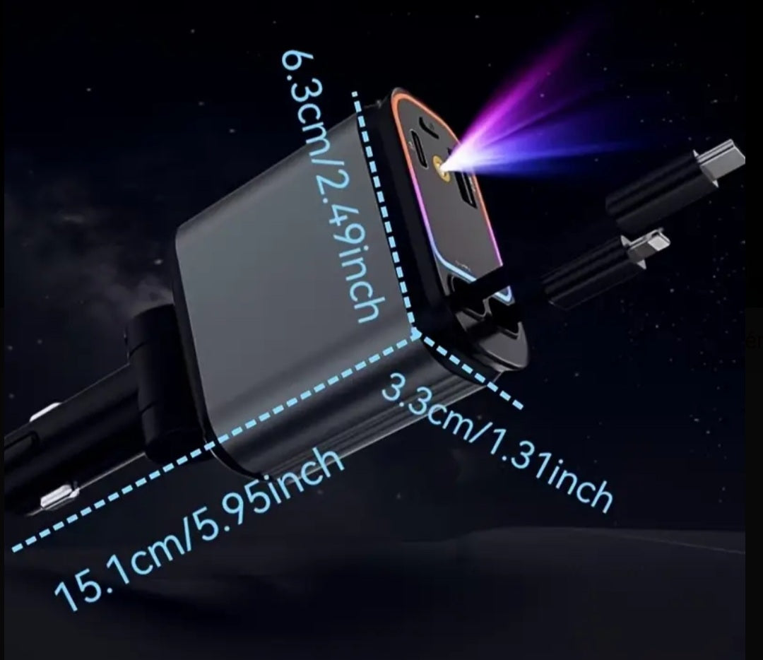 66W Gyors töltésű usb autóstöltő modulátor kárpit vilátással